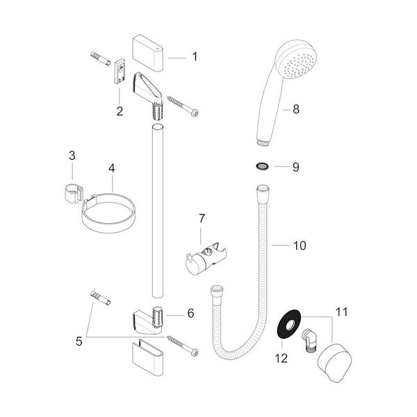Suihkusetti Hansgrohe 27652000 Crometta85Green/Unica [6559363]