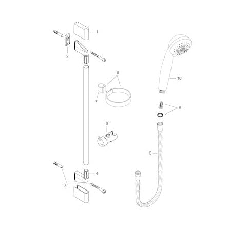 Suihkusetti Hansgrohe 27766000 Crometta85 3Jet 90Cm [6559322]