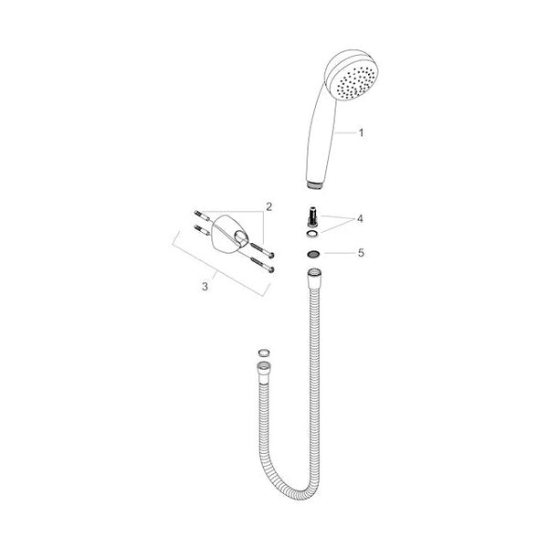 Käsisuihku Hansgrohe 27577000 Crometta 85 [6559399]
