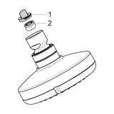 Yläsuihku Hansgrohe 28462000 Croma 100 [6559045] |