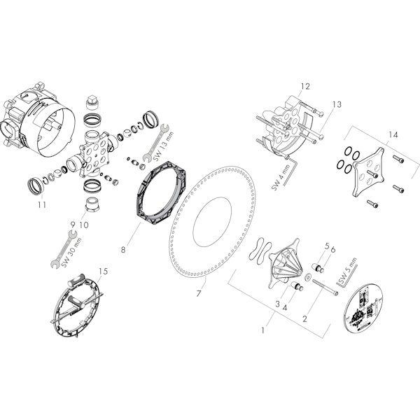 Piiloasennushana Hansgrohe 01850180 Ibox Universal Runko [6350307]