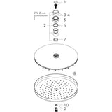 Yläsuihku Hansgrohe 26464000 Croma 220 [6559439] |
