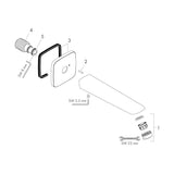 Juoksuputki Hansgrohe Logis 195 Mm [6559527] |