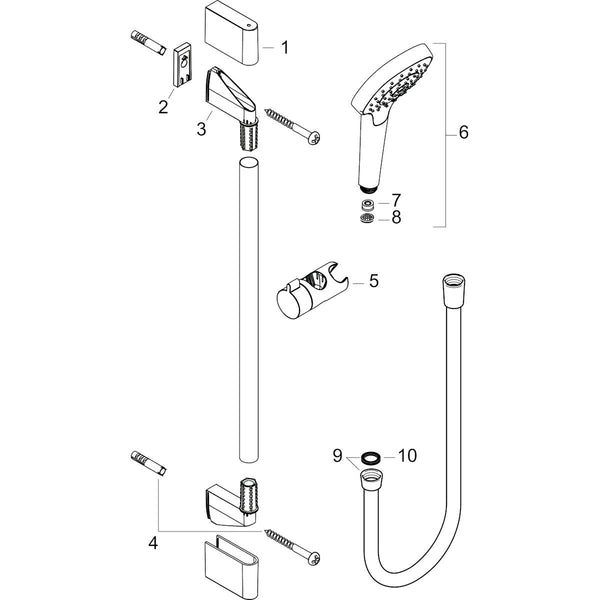 Suihkusetti Hansgrohe 26571400 Croma Select S Eco 9L [6559583] |
