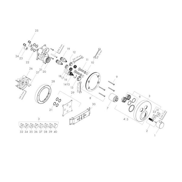 Piiloasennushana Hansgrohe 15743003 Select S 2-Toim Dzr [6350997]