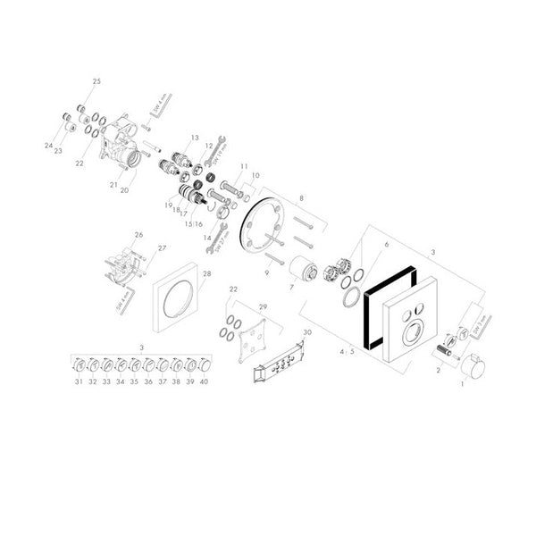 Piiloasennushana Hansgrohe 15763003 Select 2-Toim Dzr [6352002]