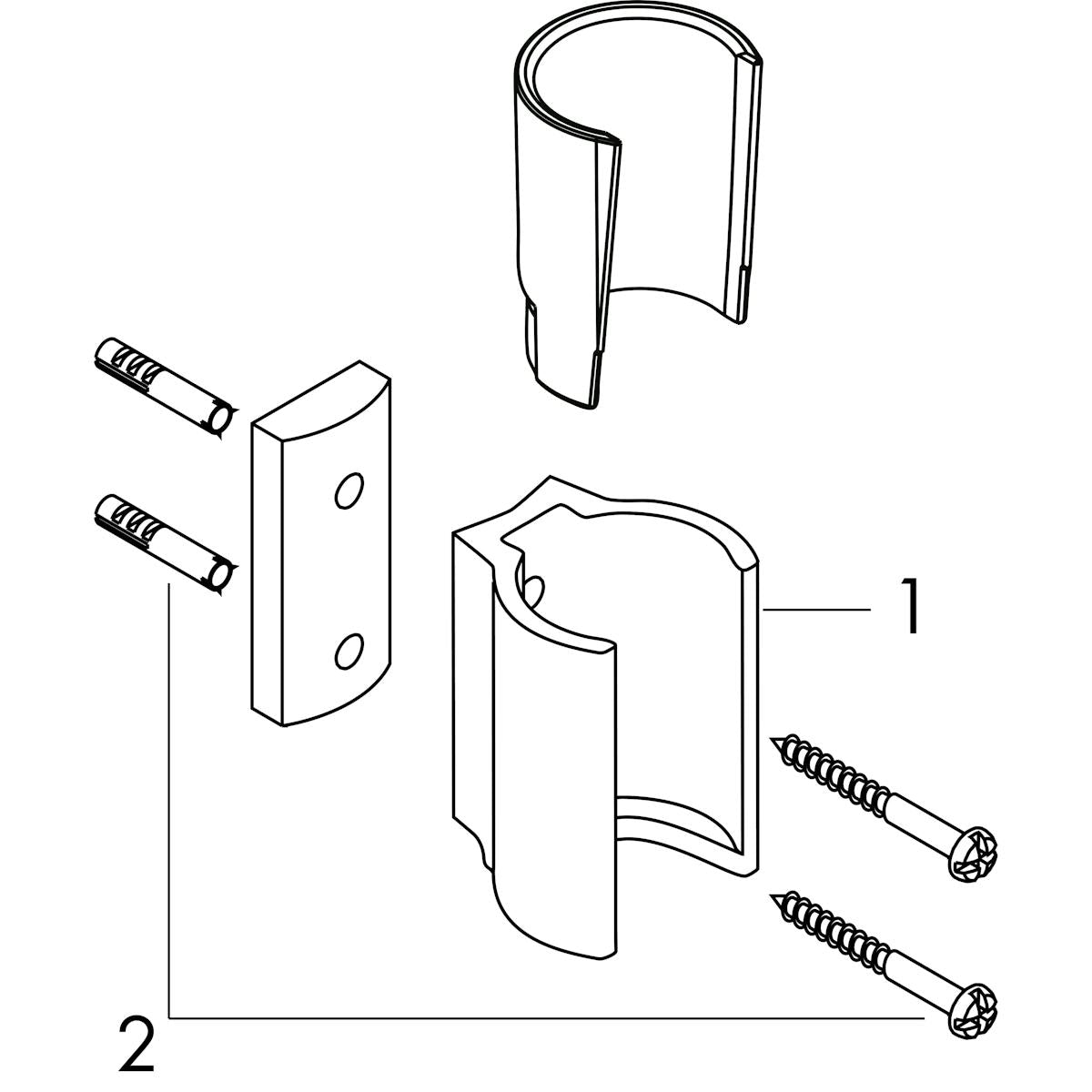 Ripustin Hansgrohe 27515000 Axor Starck [6555704]
