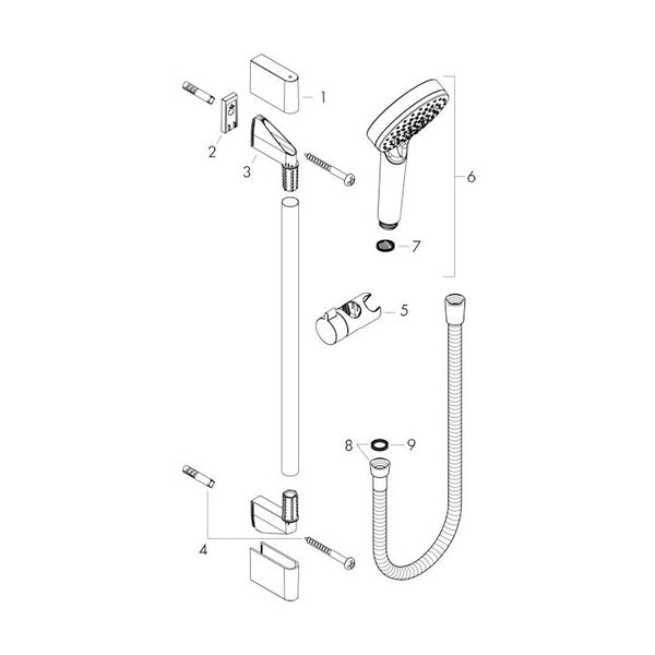 Käsisuihkusetti Hansgrohe 26534400 Crometta Var.Ecos.9L [6559761] |
