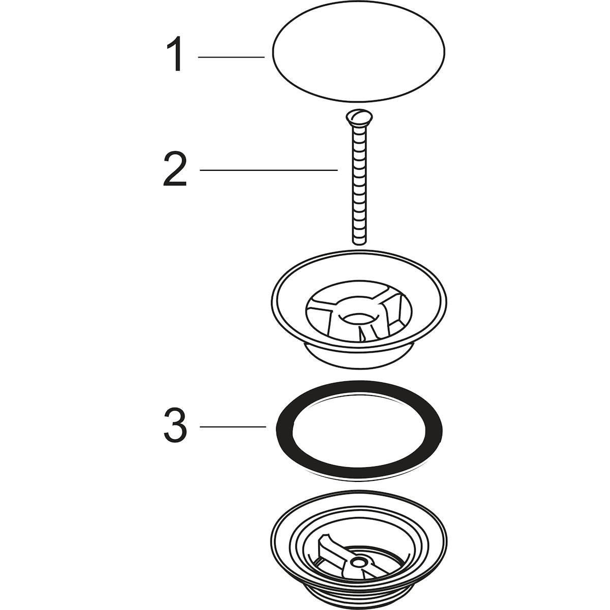 Pohjaventtiili Hansgrohe 50001340 Sulkeutumaton H,Musta [6550331]