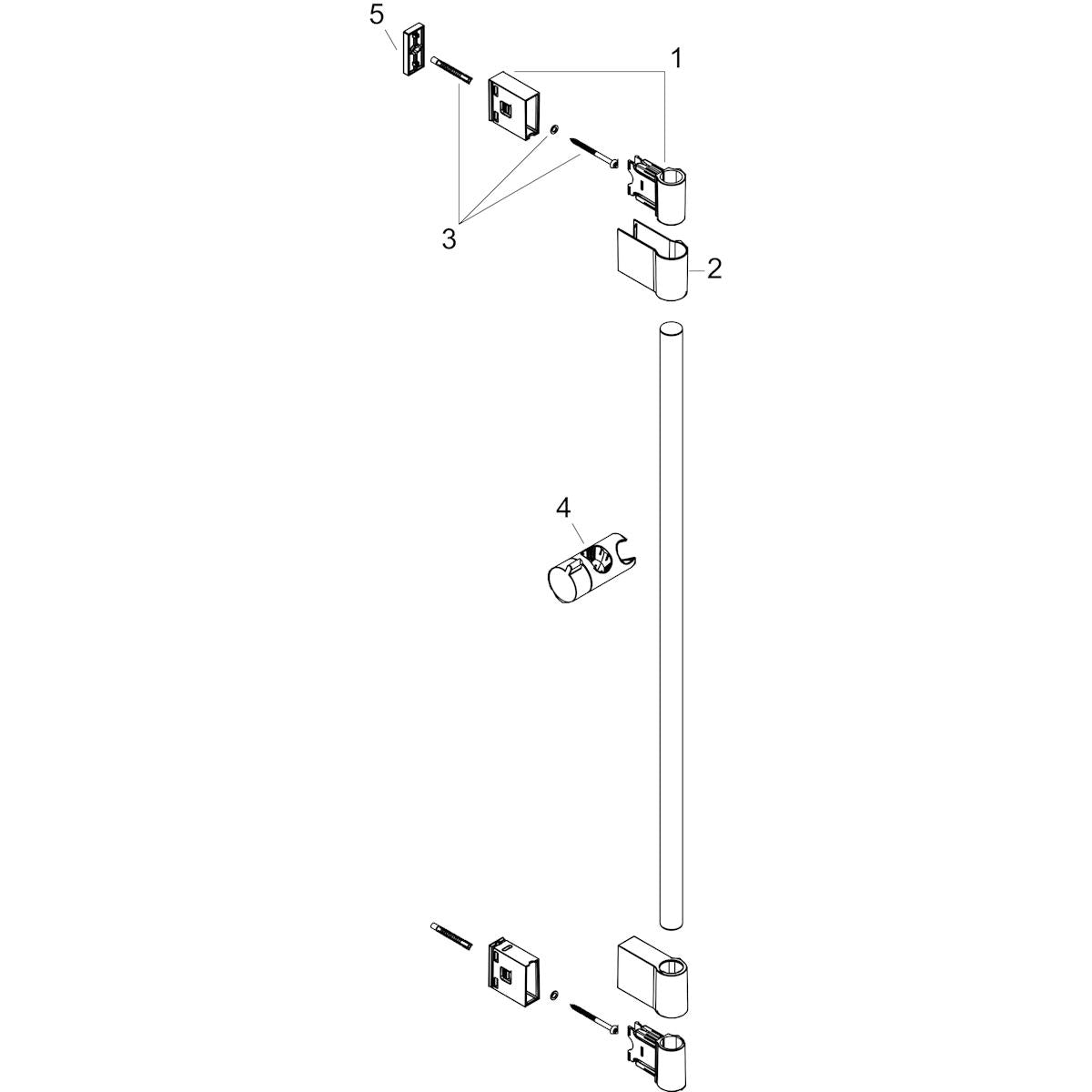 Suihkutanko Hansgrohe 27355000 Varia 72 Cm Kromi [6550288] |