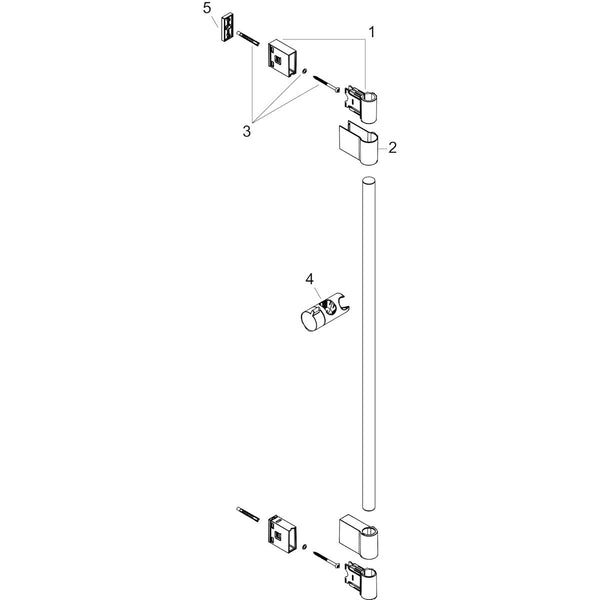 Suihkutanko Hansgrohe 27355000 Varia 72 Cm Kromi [6550288] |
