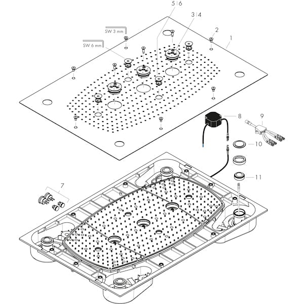 Pintaosa Hansgrohe 28418000 Rainmaker Yläsuihku [6559359]