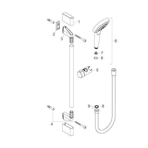 Suihkusetti Hansgrohe 26573400 Croma Select S Eco 9L [6559585]