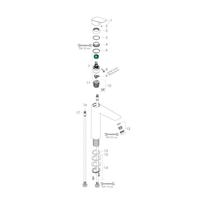 Pesuallashana Hansgrohe 71091000 Logis 190 [6150379] |
