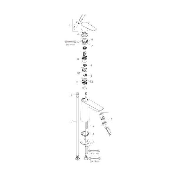 Pesuallashana Hansgrohe Talis E 110 Ilman Pv Mkromi [6150793] |