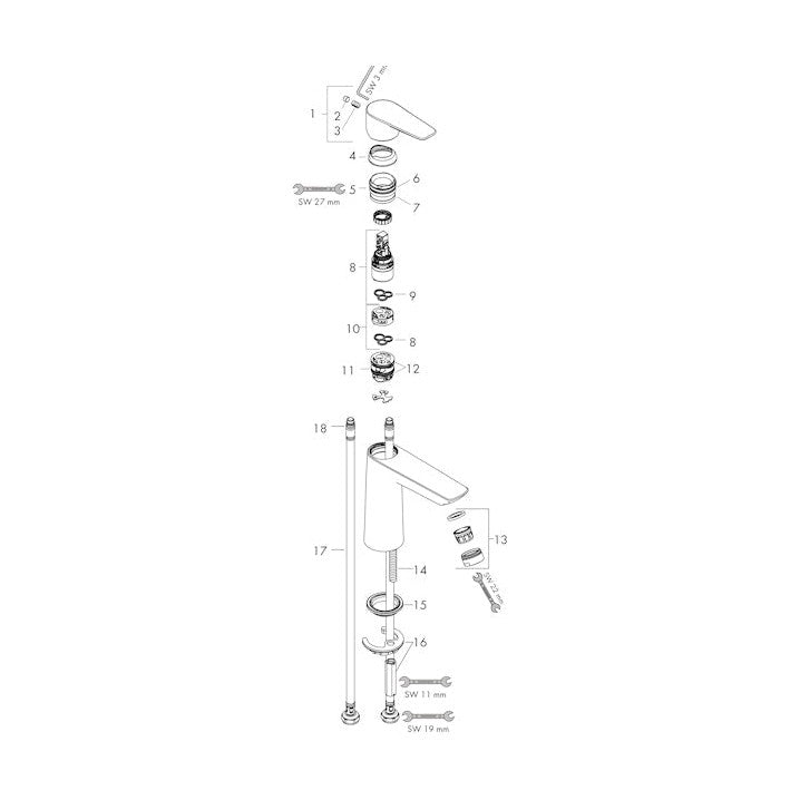 Pesuallashana Hansgrohe Talis E 110 Ilman Pv Pronss [6150792] |