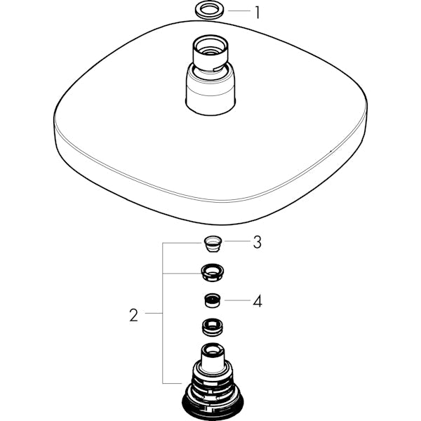 Yläsuihku Hansgrohe 26528000 Croma Select E180 Eco [6559710] |