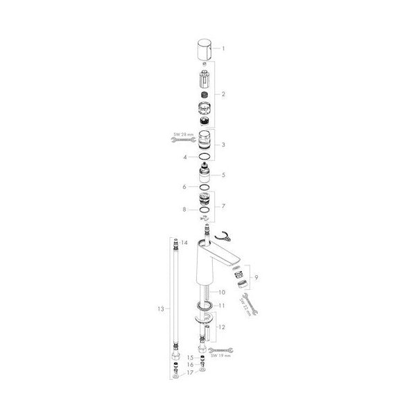 Pesuallashana Hansgrohe 71751000 Talis Select E 110 [6150413] |