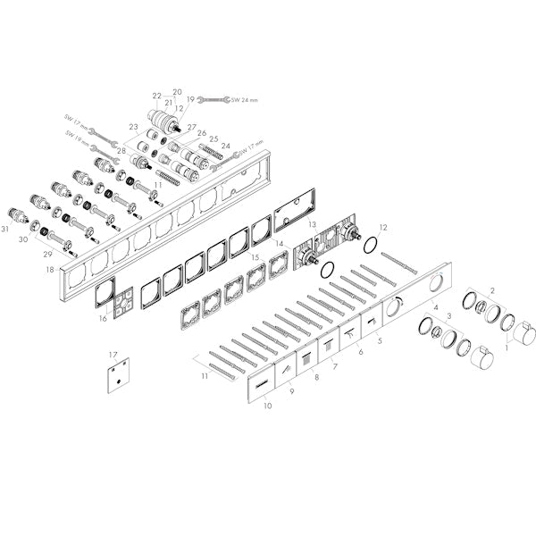Pintaosa Hansgrohe 15384670 Suihkuhana 5-T Musta [6352014]