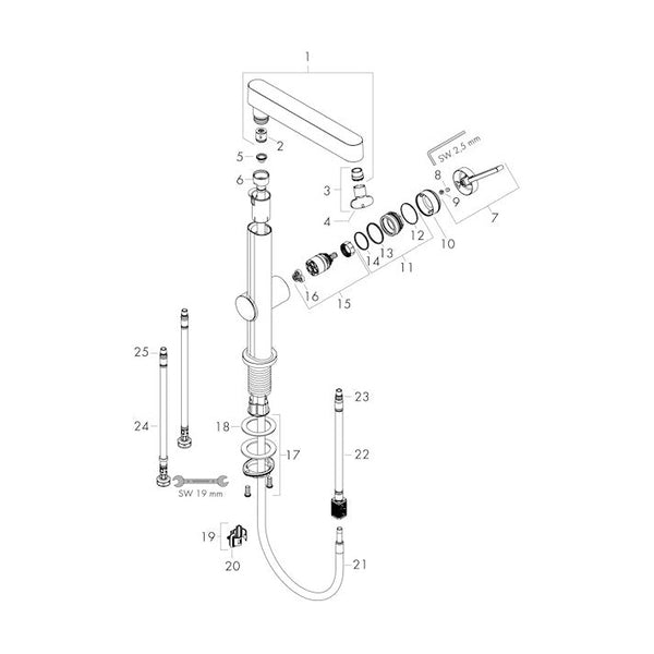 Pesuallashana Hansgrohe 76065700 Finoris 230 2J Valk [6150926]