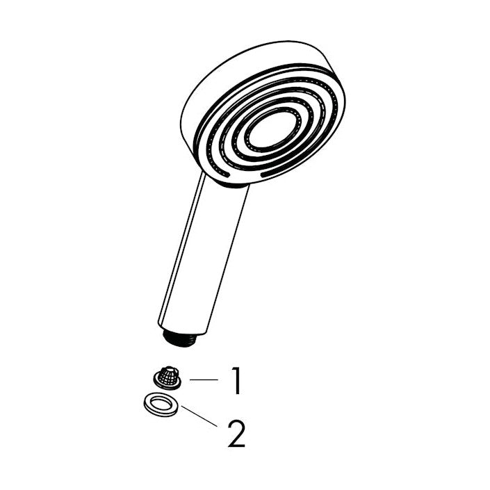 Käsisuihku Hansgrohe 24121670 Pulsify Green Musta [6550075]