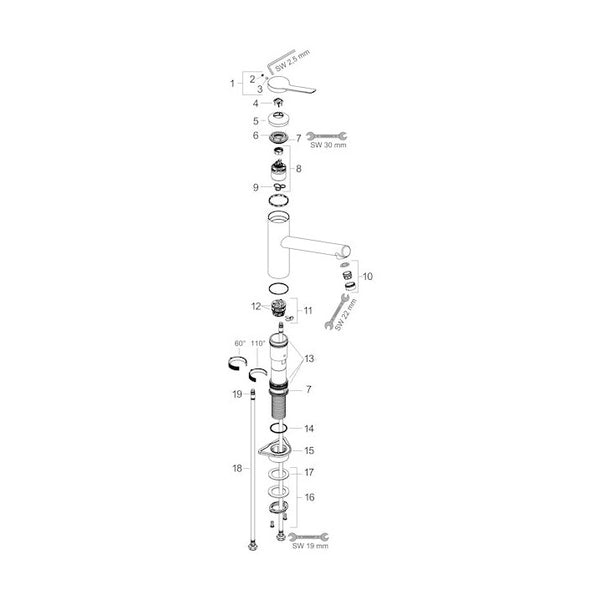 Keittiöhana Hansgrohe 74802800 Zesis M33 150 1J Stee [6250478]