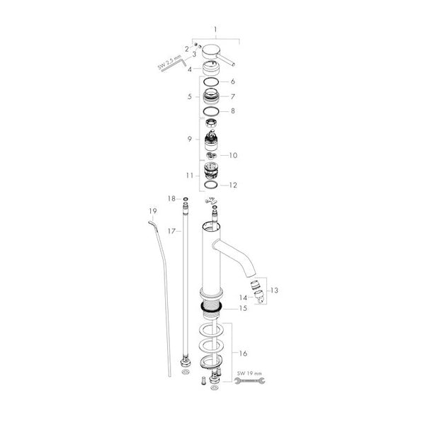 Pesuallashana Hansgrohe 73310000 Tecturis S 110 Kromi [6150995]