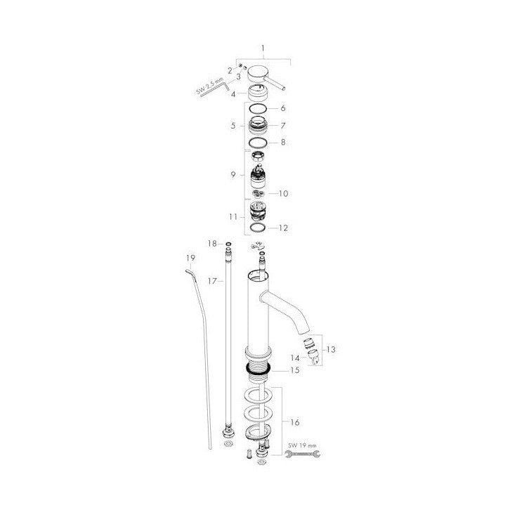 Pesuallashana Hansgrohe 73318140 Tecturis S 110 Pronssi [6151009]