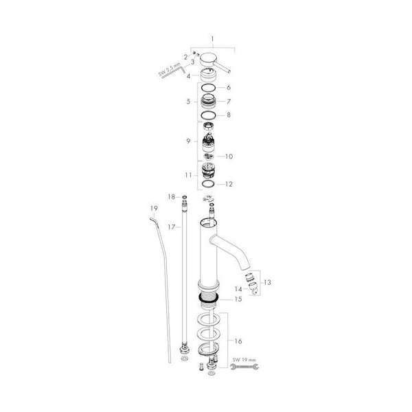 Pesuallashana Hansgrohe 73318140 Tecturis S 110 Pronssi [6151009]