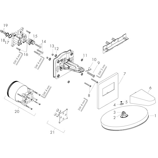 Yläsuihku Hansgrohe 24151670 Pulsify Eco Seinä Mu [6550091] |