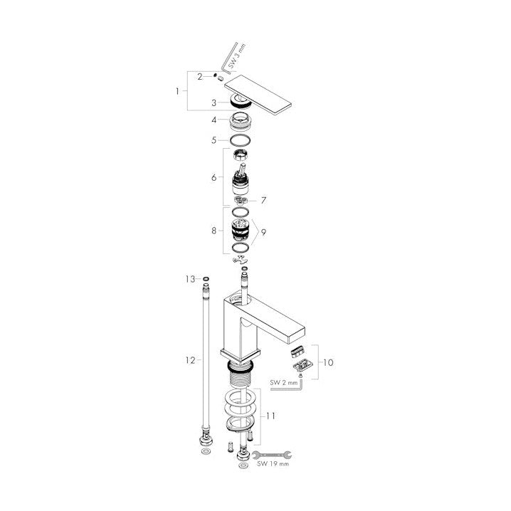 Pesuallashana Hansgrohe 73016000 Tecturis E 110 Kromi [6150979]