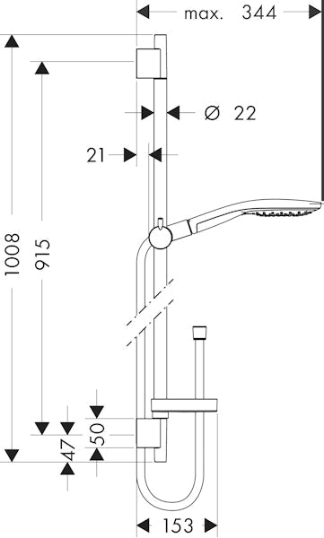 Suihkusetti Hansgrohe 27803000 Raindance [6559383]