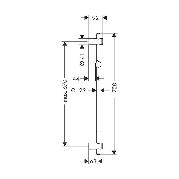 Suihkutanko Hansgrohe 27704000 Unica Reno [6559745] |