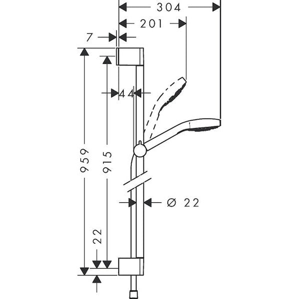 Suihkusetti Hansgrohe 26592400 Croma Select E Vario [6559595] |