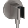 Seinäliitin Hansgrohe 26888340 Fixfit S harjattu Musta kromi [6550281]