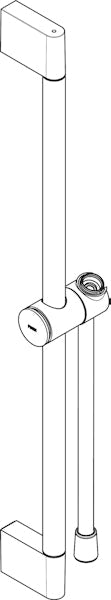 Suihkutanko Hansgrohe 24400670 S Unica 65Cm Musta [6550255]