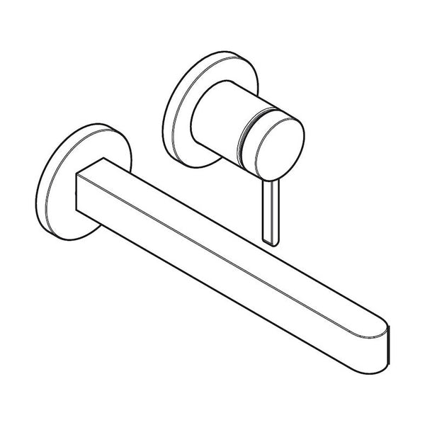 Pesuallashana Hansgrohe 76050700 Finoris Seinä  Valk [6151029]