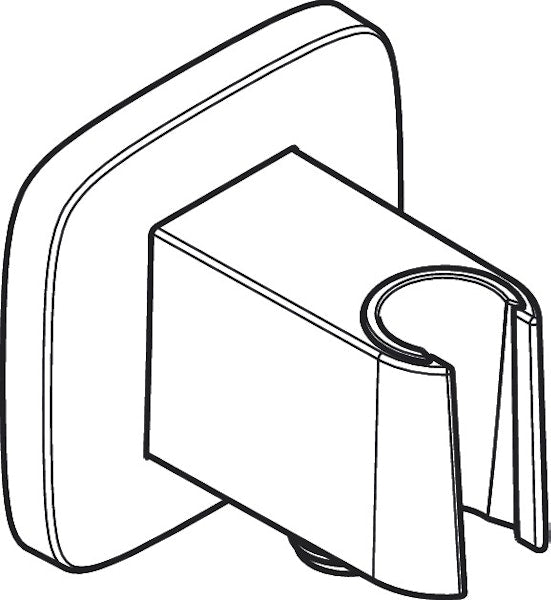 Seinäliitin Hansgrohe 26887000 Fixfit Q Kromi [6550194]