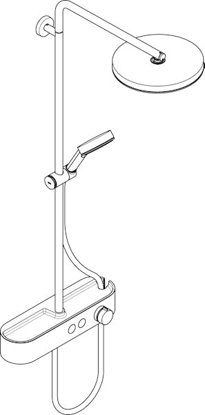 Suihkujärjestelmä Hansgrohe 24220140 Pulsify Sp 260 Pronssi [6352016]