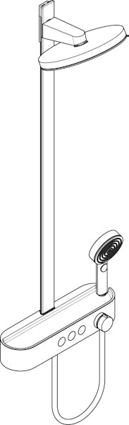 Suihkujärjestelmä Hansgrohe 24241140 Pulsify Sp 260 Pronssi [6352023]