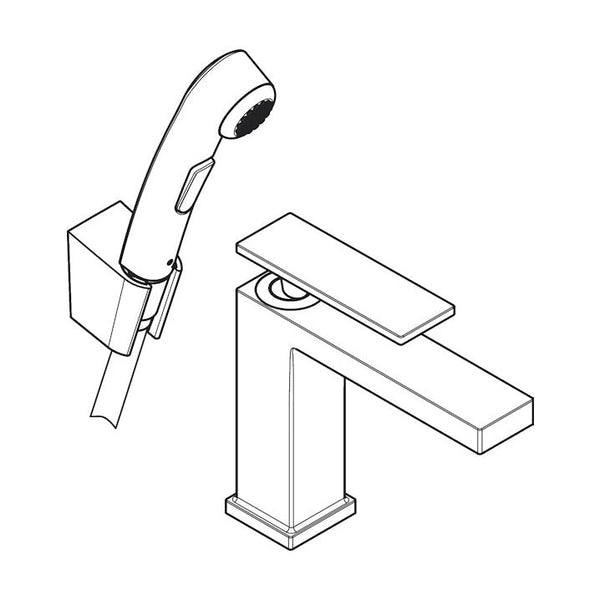 Pesuallashana Hansgrohe 73210000 Tecturis E110 Bide Kromi [6150987]
