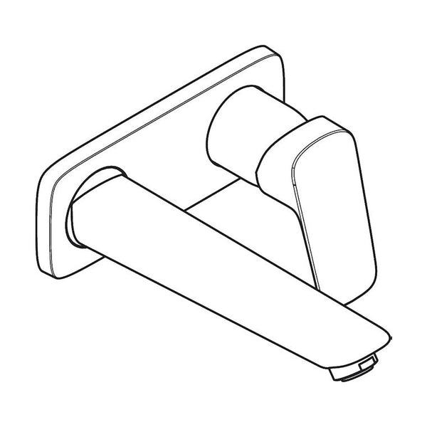 Pesuallashana Hansgrohe 71220670 Logis Seinäas, Musta [6151012]