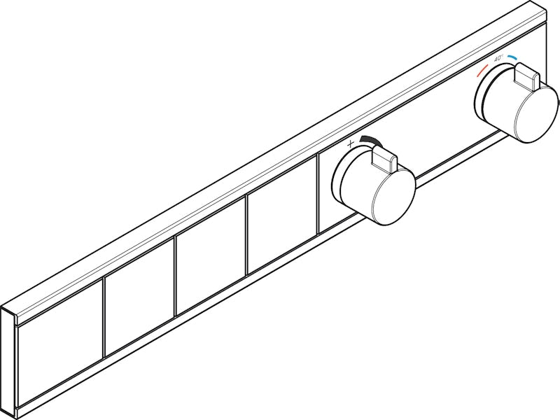 Pintaosa Hansgrohe 15381670 Suihkuhana 3-T Musta [6352010]