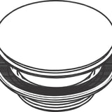 Vesilukon Pohjaventtiili Hg 50001000 1 1/4 Hansgrohe Kromi [6552001] |