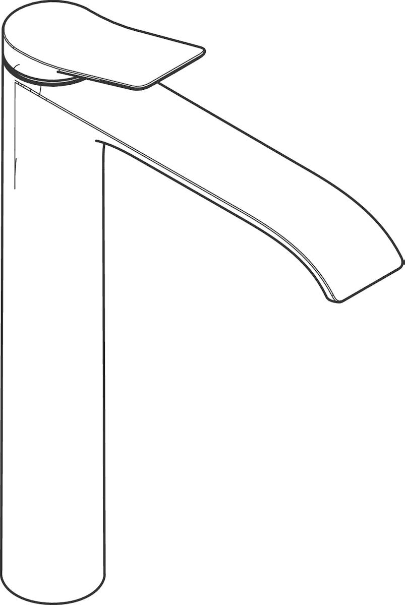 Pesuallashana Hansgrohe 75040670 Vivenis 250 VPV musta [6150902]