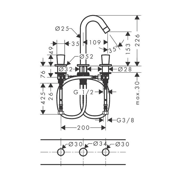 Pesuallashana Hansgrohe 71133000 Logis 2 - Ote [6150396] |
