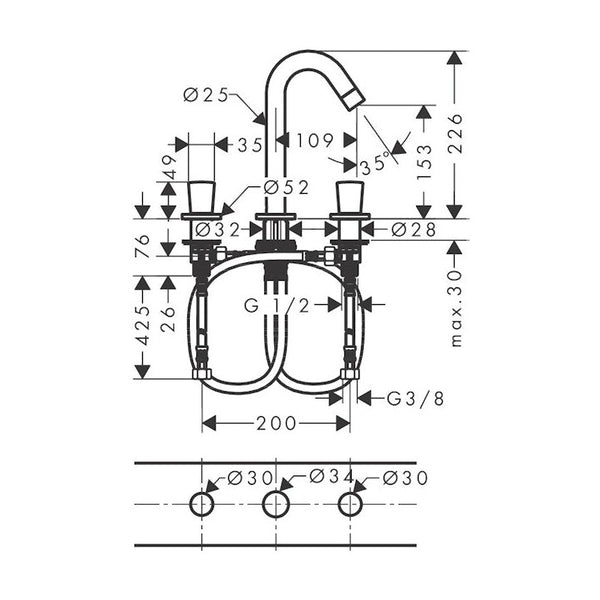 Pesuallashana Hansgrohe 71133000 Logis 2 - Ote [6150396] |