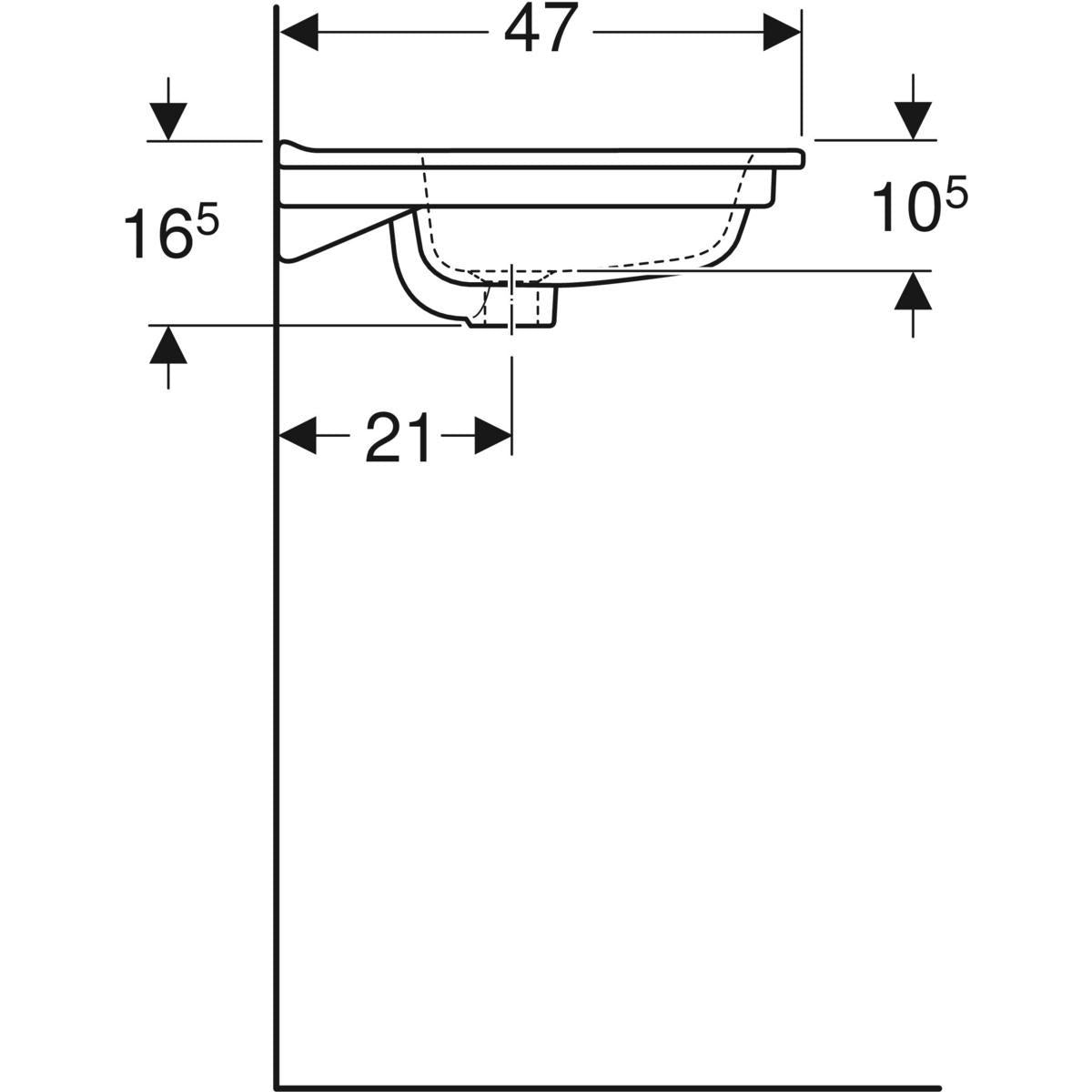 Countertop basin Ido Elegant 1210 2 tap holes 16432 [5611198]