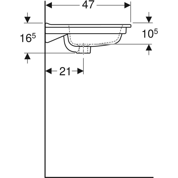Countertop basin Ido Elegant 1210 2 tap holes 16432 [5611198]