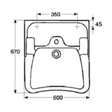 Seinäteline Ido Care 600x150x800 6105600001 altaalle 11107 [5751156] |